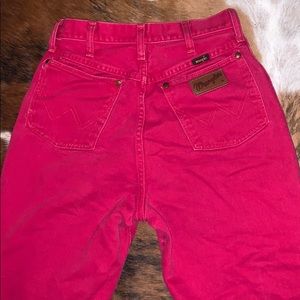 Pink/Red Wranglers.